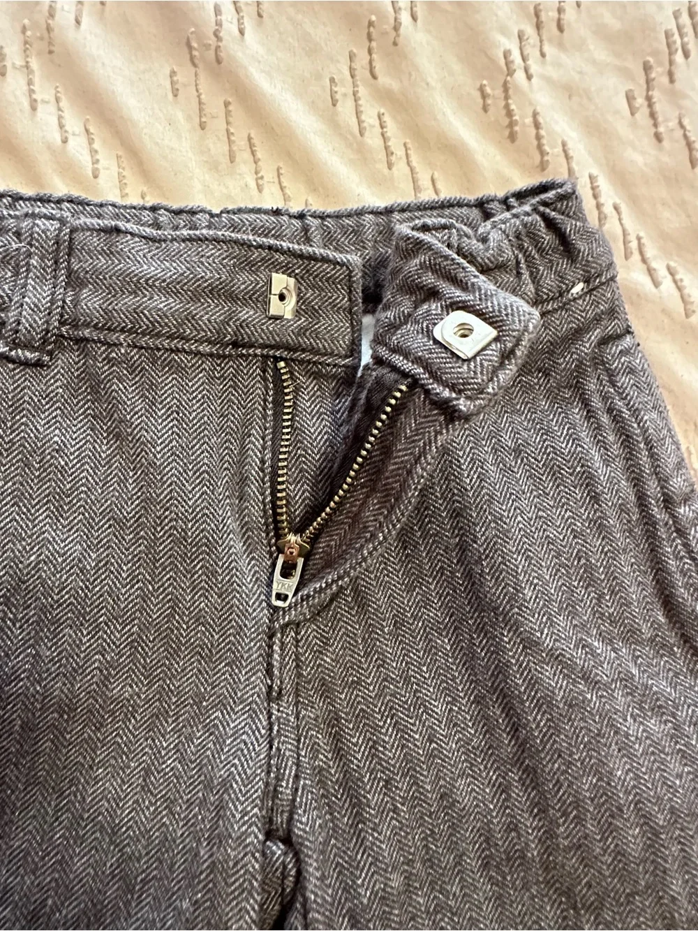 Gymboree Gray Herringbone Toddler Pants